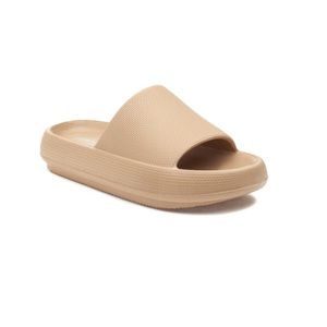 J Slide Tan Slide Sandals